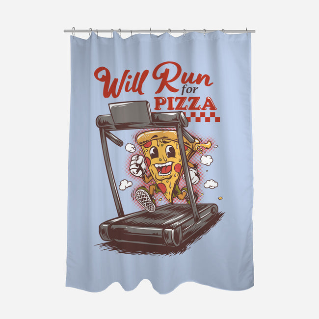 Cardio Pizza-None-Polyester-Shower Curtain-joerawks