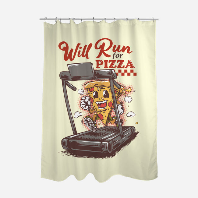 Cardio Pizza-None-Polyester-Shower Curtain-joerawks