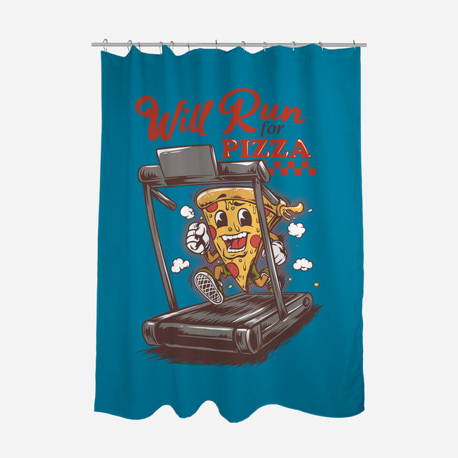 Cardio Pizza-None-Polyester-Shower Curtain-joerawks
