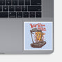 Cardio Pizza-None-Glossy-Sticker-joerawks