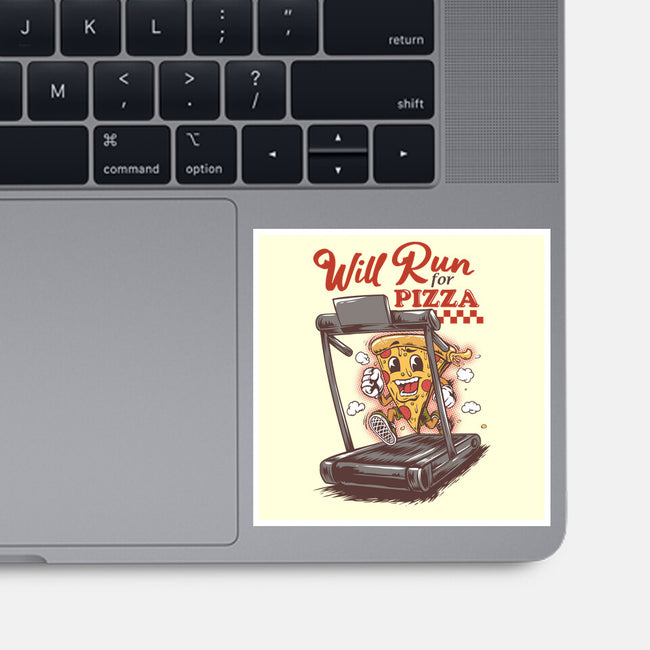 Cardio Pizza-None-Glossy-Sticker-joerawks