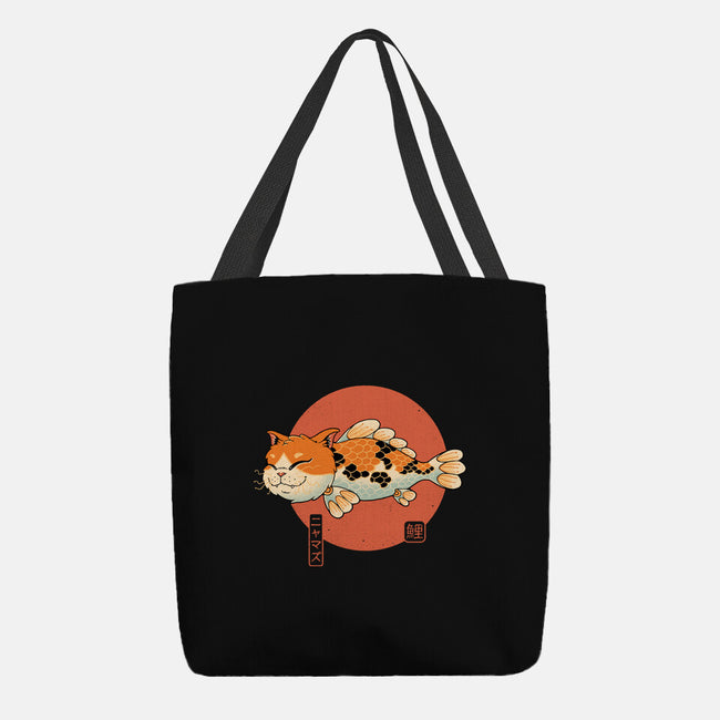 Cat Fish Koi-None-Basic Tote-Bag-vp021