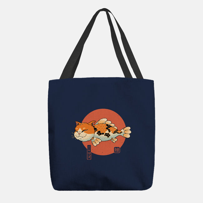 Cat Fish Koi-None-Basic Tote-Bag-vp021