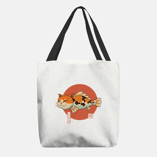 Cat Fish Koi-None-Basic Tote-Bag-vp021
