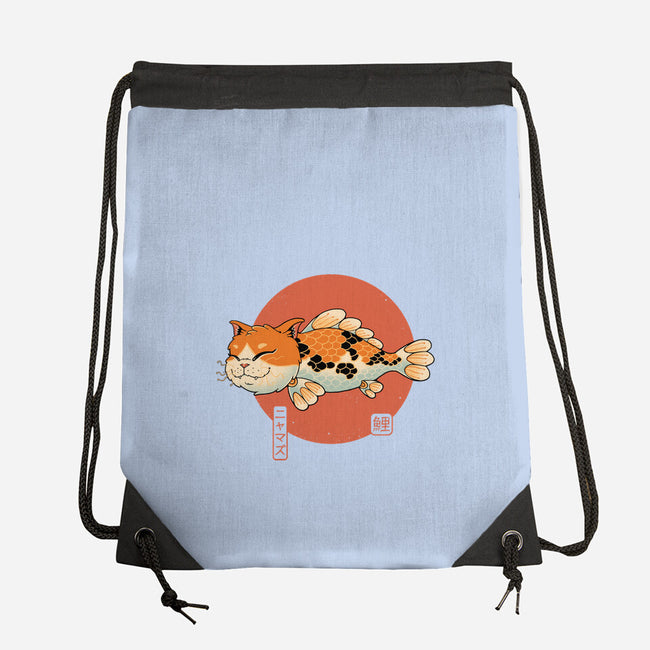 Cat Fish Koi-None-Drawstring-Bag-vp021