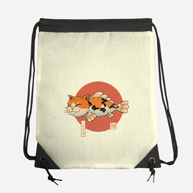 Cat Fish Koi-None-Drawstring-Bag-vp021