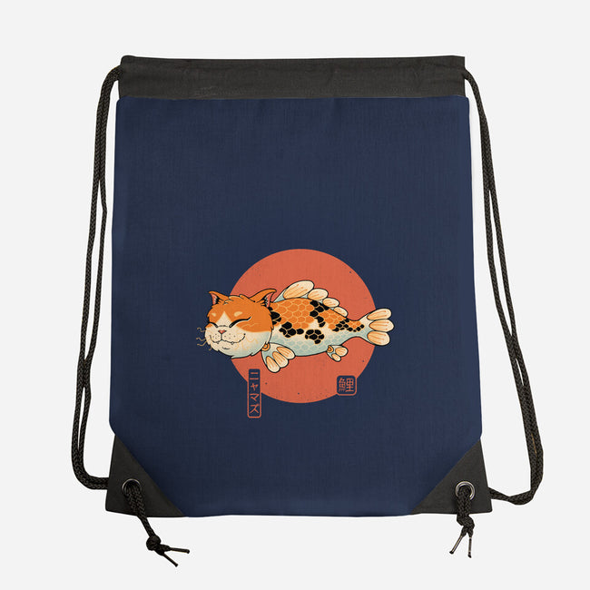 Cat Fish Koi-None-Drawstring-Bag-vp021