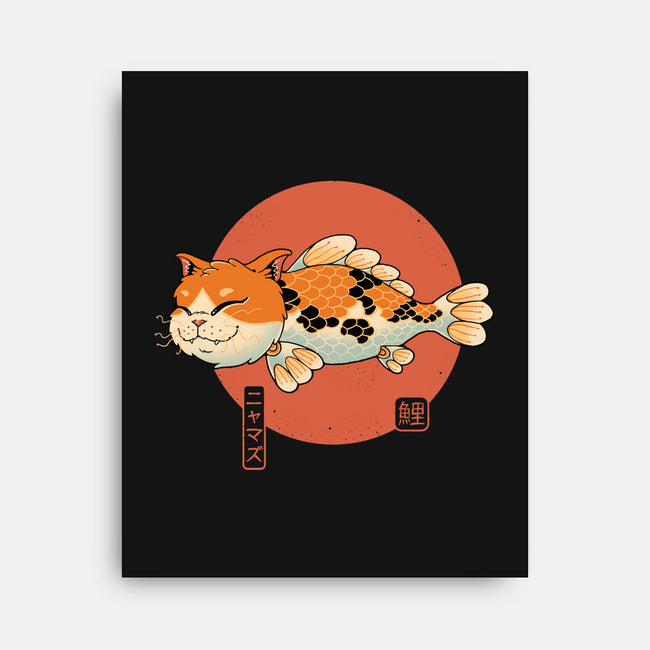 Cat Fish Koi-None-Stretched-Canvas-vp021