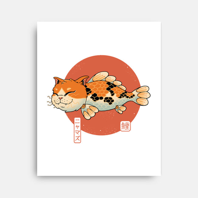 Cat Fish Koi-None-Stretched-Canvas-vp021
