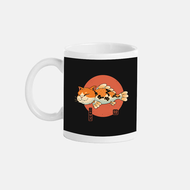 Cat Fish Koi-None-Mug-Drinkware-vp021