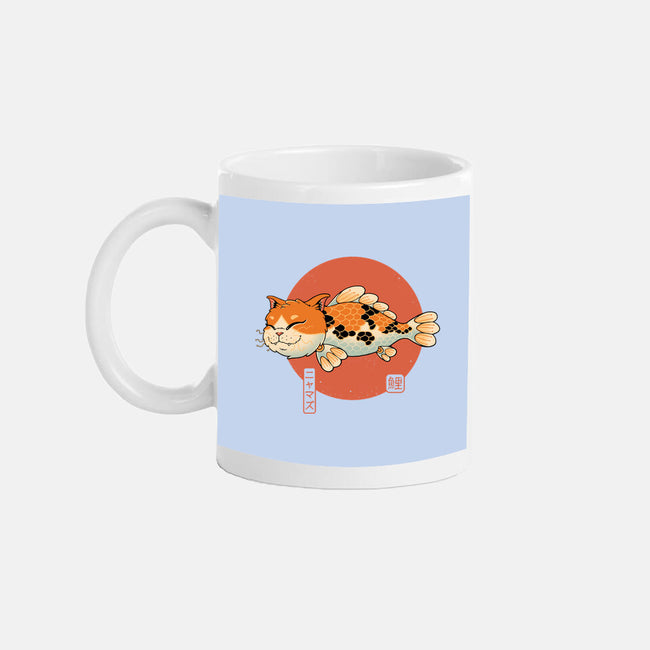 Cat Fish Koi-None-Mug-Drinkware-vp021