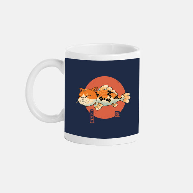 Cat Fish Koi-None-Mug-Drinkware-vp021