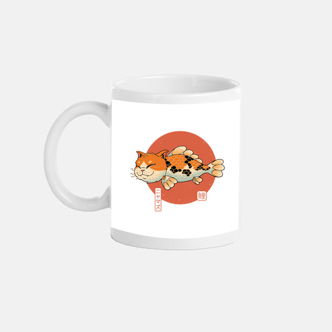 Cat Fish Koi-None-Mug-Drinkware-vp021