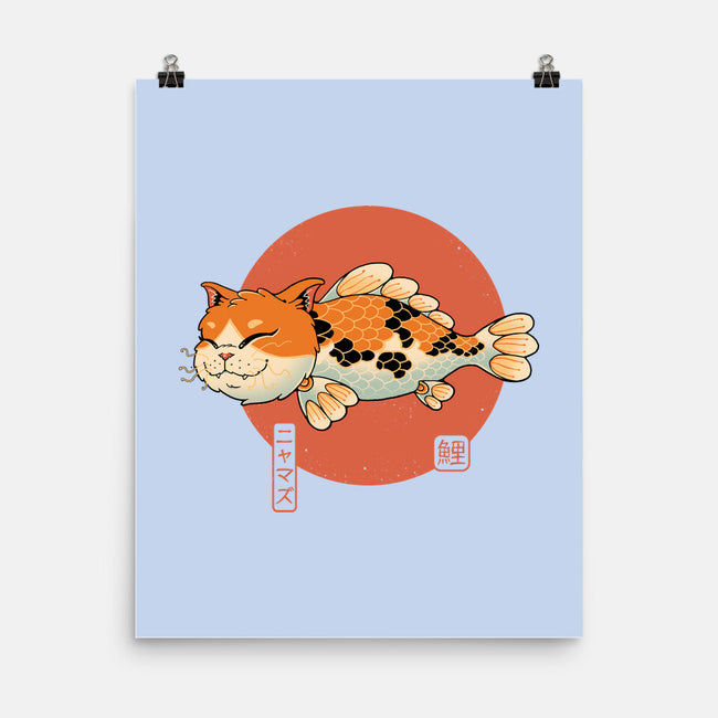 Cat Fish Koi-None-Matte-Poster-vp021