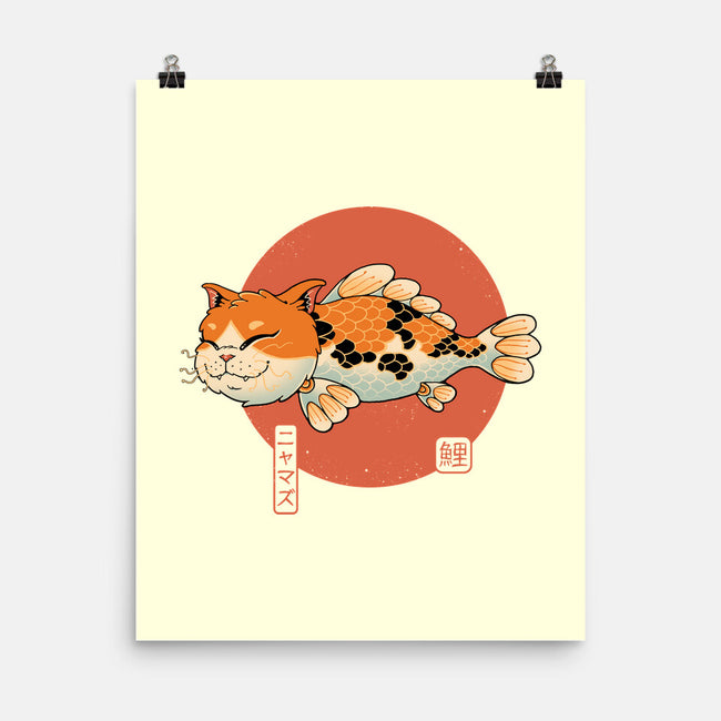 Cat Fish Koi-None-Matte-Poster-vp021