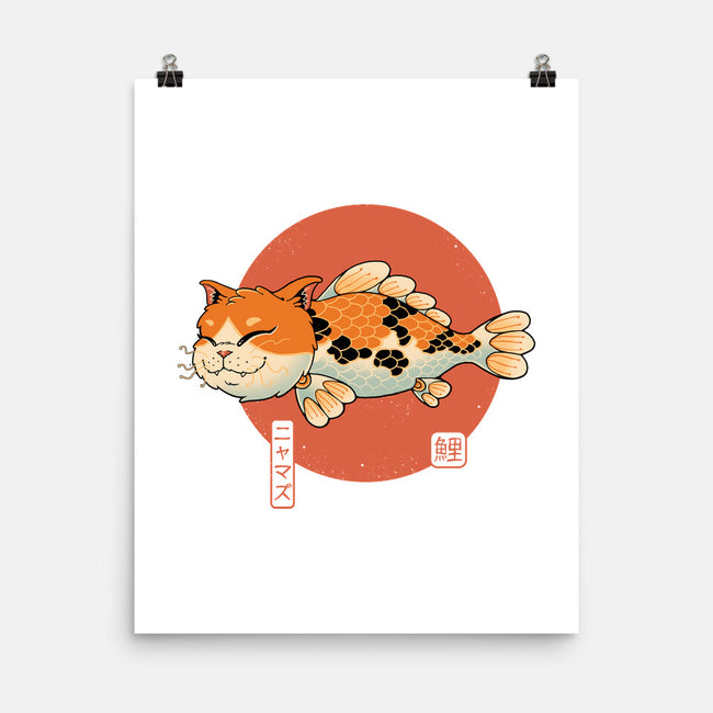 Cat Fish Koi-None-Matte-Poster-vp021