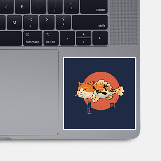 Cat Fish Koi-None-Glossy-Sticker-vp021