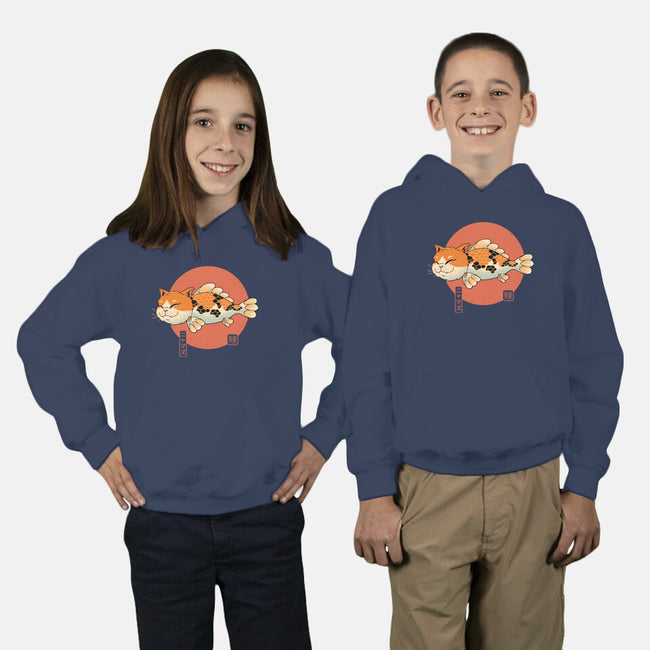 Cat Fish Koi-Youth-Pullover-Sweatshirt-vp021