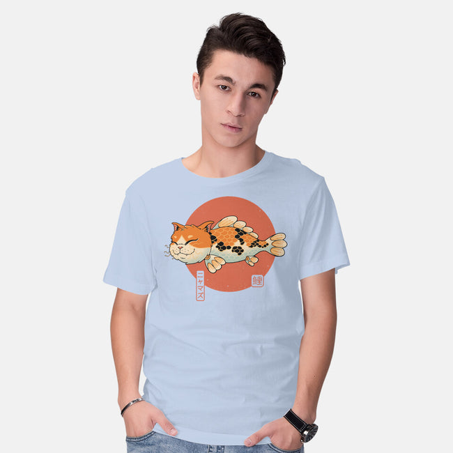 Cat Fish Koi-Mens-Basic-Tee-vp021