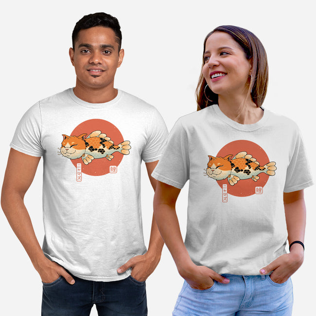 Cat Fish Koi-Unisex-Basic-Tee-vp021