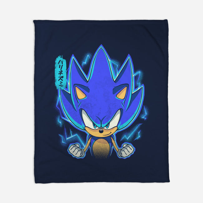The Speedy Hedgehog-None-Fleece-Blanket-grevalra