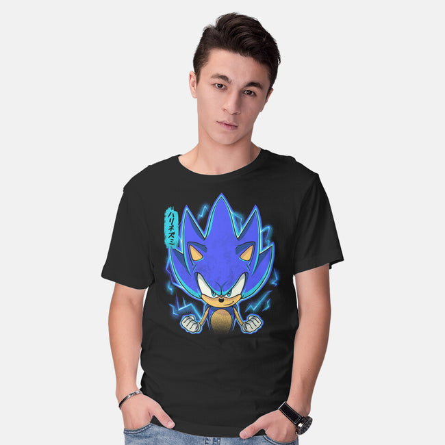 The Speedy Hedgehog-Mens-Basic-Tee-grevalra