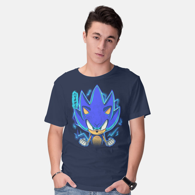The Speedy Hedgehog-Mens-Basic-Tee-grevalra