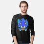 The Speedy Hedgehog-Mens-Long Sleeved-Tee-grevalra