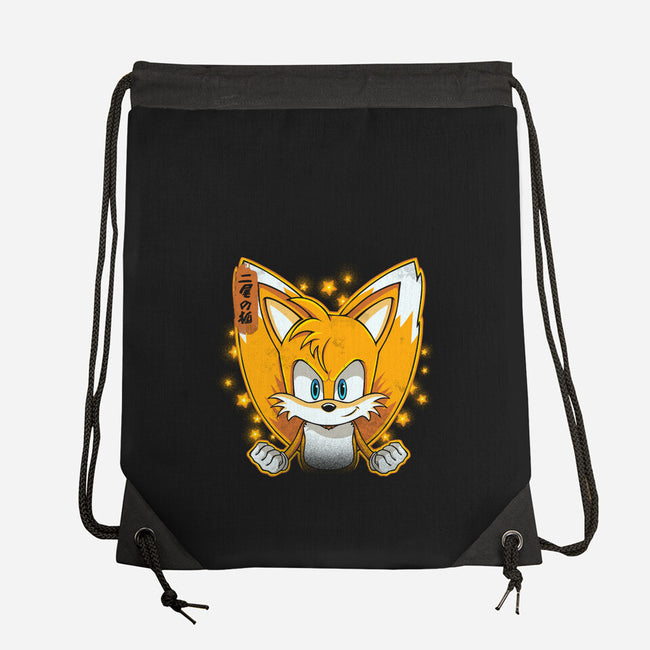 The Two-Tailed Fox-None-Drawstring-Bag-grevalra