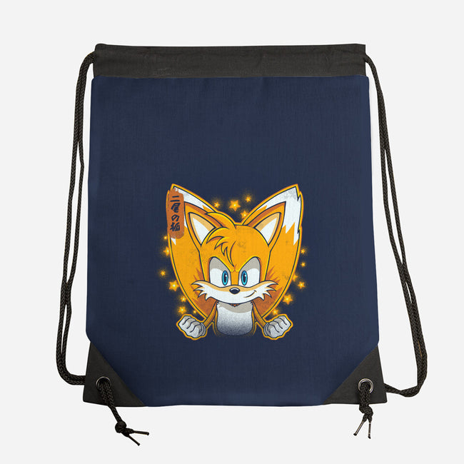 The Two-Tailed Fox-None-Drawstring-Bag-grevalra