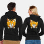 The Two-Tailed Fox-Unisex-Zip-Up-Sweatshirt-grevalra