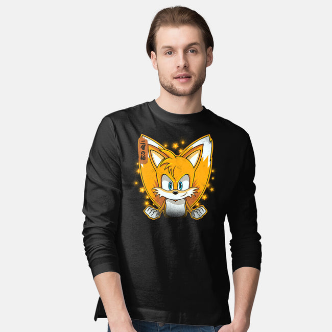 The Two-Tailed Fox-Mens-Long Sleeved-Tee-grevalra