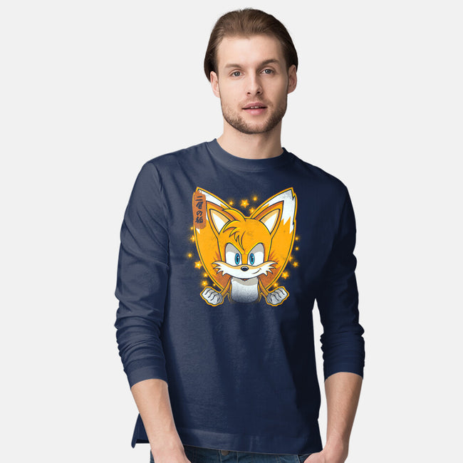 The Two-Tailed Fox-Mens-Long Sleeved-Tee-grevalra