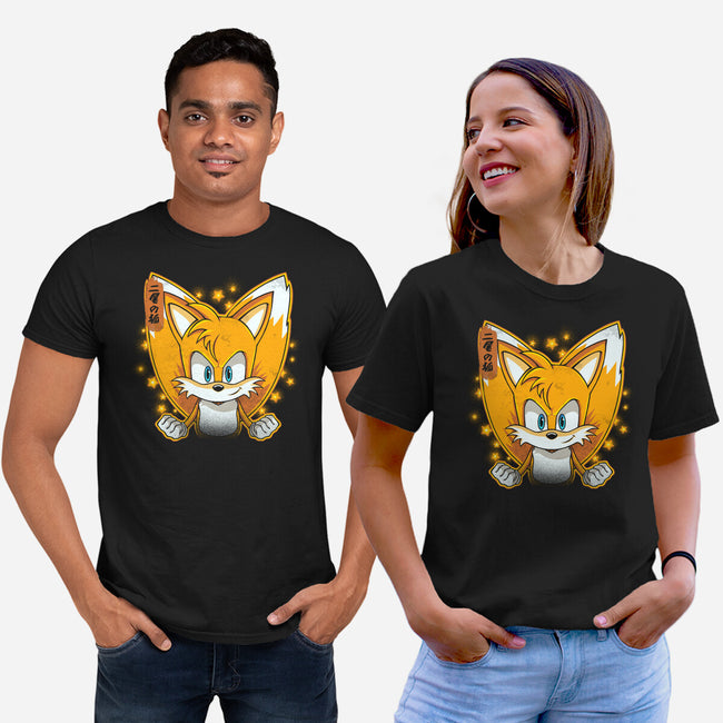 The Two-Tailed Fox-Unisex-Basic-Tee-grevalra