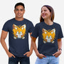 The Two-Tailed Fox-Unisex-Basic-Tee-grevalra