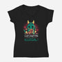 I Am Crafting-Womens-V-Neck-Tee-Vallina84