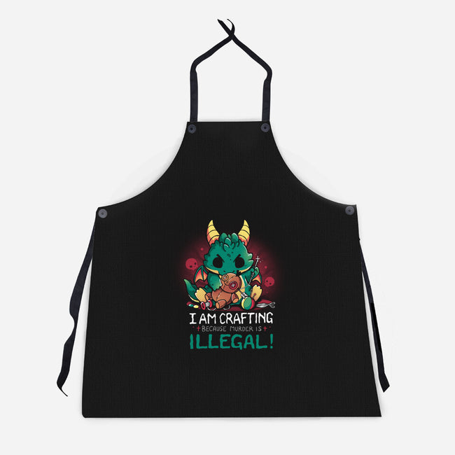 I Am Crafting-Unisex-Kitchen-Apron-Vallina84