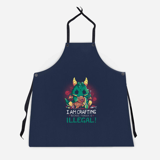I Am Crafting-Unisex-Kitchen-Apron-Vallina84