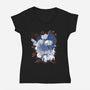 Dungeon Crawler Carl-Womens-V-Neck-Tee-palmstreet