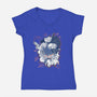 Dungeon Crawler Carl-Womens-V-Neck-Tee-palmstreet