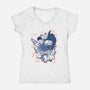 Dungeon Crawler Carl-Womens-V-Neck-Tee-palmstreet