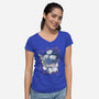 Dungeon Crawler Carl-Womens-V-Neck-Tee-palmstreet