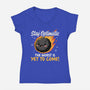 The Worst Is Yet To Come-Womens-V-Neck-Tee-Popnotic