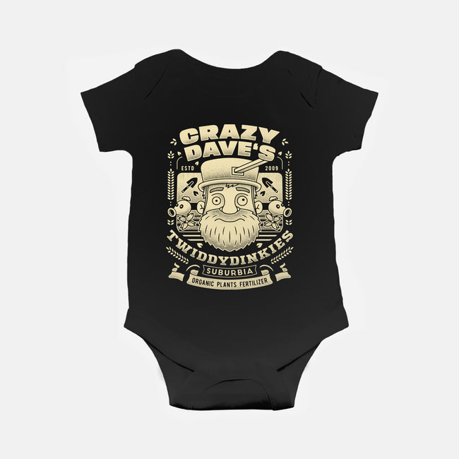 Crazy Dave Emblem Grunge-Baby-Basic-Onesie-LAGELANTEE