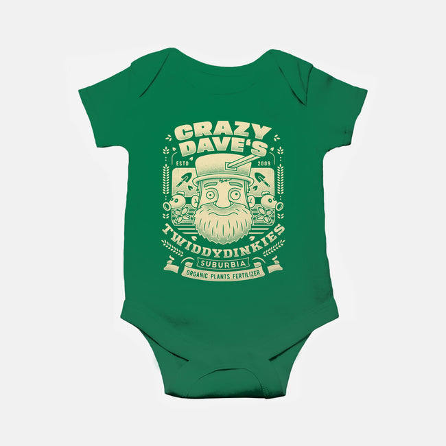 Crazy Dave Emblem Grunge-Baby-Basic-Onesie-LAGELANTEE