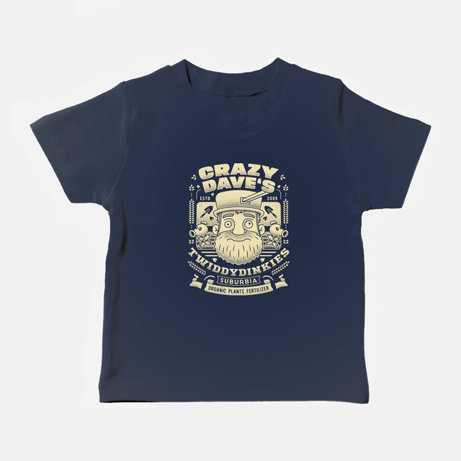 Crazy Dave Emblem Grunge-Baby-Basic-Tee-LAGELANTEE