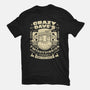 Crazy Dave Emblem Grunge-Mens-Heavyweight-Tee-LAGELANTEE