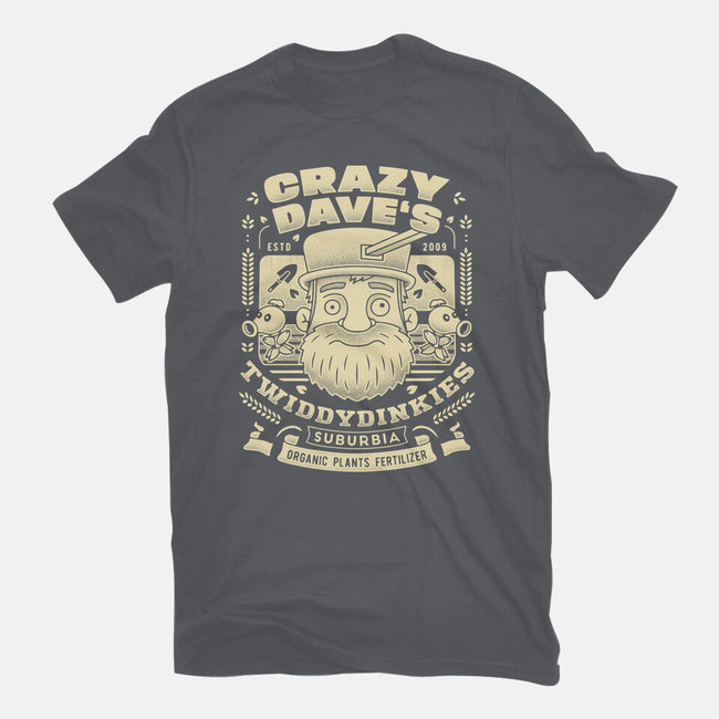 Crazy Dave Emblem Grunge-Mens-Premium-Tee-LAGELANTEE