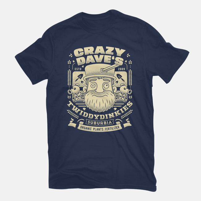 Crazy Dave Emblem Grunge-Mens-Heavyweight-Tee-LAGELANTEE