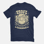Crazy Dave Emblem Grunge-Mens-Heavyweight-Tee-LAGELANTEE